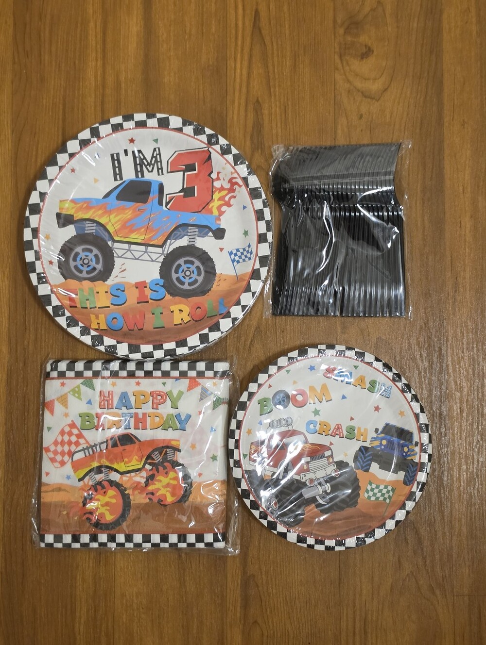 Im 3! Monster Truck Birthday Party Set